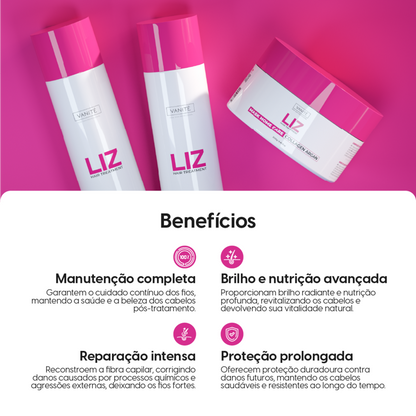 Kit Home Care Liz - Make Beauty (Daily Post-Straightening Hair Care Routine)