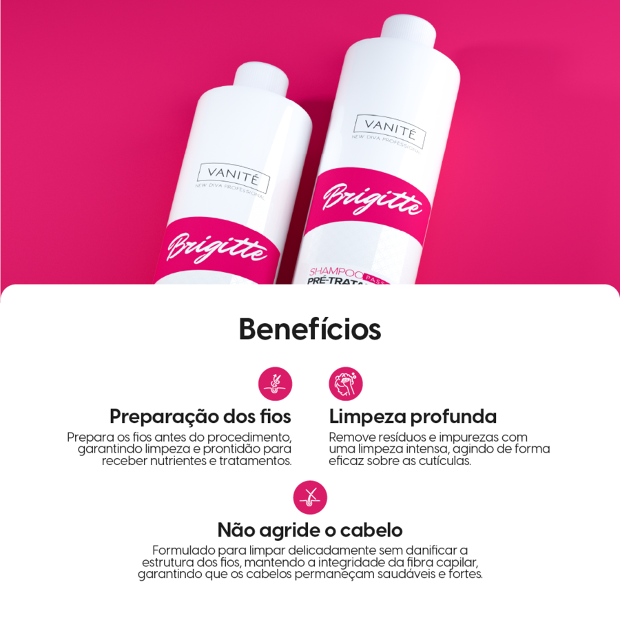Brigitte - Shampoo Pré Tratamento 1000ml